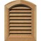 Ekena Millwork Arch Top Gable Vent Functional, Western Red Cedar Gable Vent w/ Brick Mould Face Frame, 16"W x 16"H GVWAR16X1600RFUWR - alternate 1